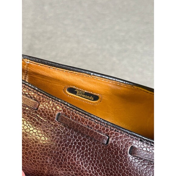 Allen Edmonds Dalton Brown Pebble Grain Tassel Kiltie Slip-On Dress Shoe Loafer - Picture 12 of 12